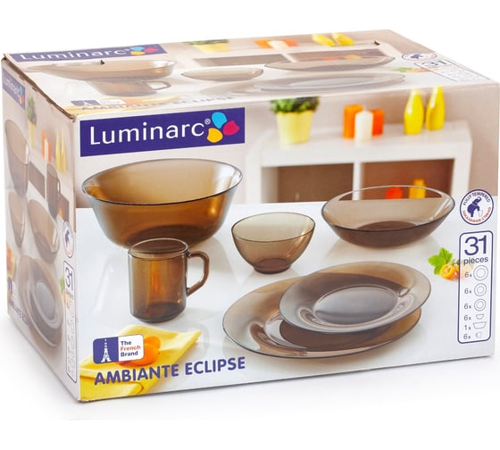 Набор столовый LUMINARC АМБЬЯНТЕ ЭКЛИПС 31 предмет L5177