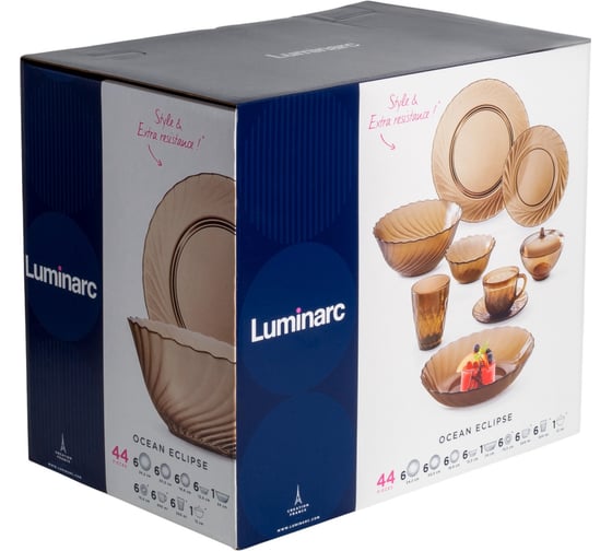 Набор столовый LUMINARC ОКЕАН ЭКЛИПС 45 предметов L5110