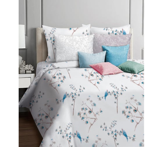 Комплект постельного белья Mona Liza Birds евро 70x70 см 2 шт бязь-люкс 552109/103 552109/104