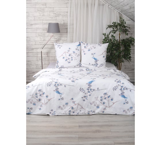 Комплект постельного белья Mona Liza Birds семейный 50x70 см 2 шт бязь-люкс 552407/103 552407/104
