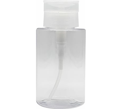 Флакон с помпой дозатором косметический с крышкой для маникюра, косметики, 200 мл, , DASWERK 609308