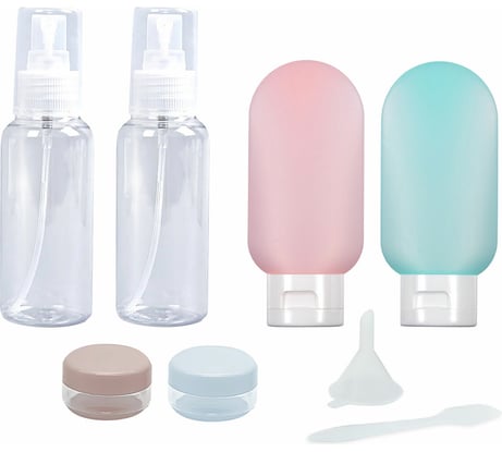 Дорожный набор флаконов в косметичке, 6 флаконов (2x80мл/2x60мл/2x10мл), , DASWERK 609302