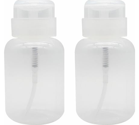 Набор флаконов с помпой дозатором косметический для маникюра, косметики, 2x200мл, , DASWERK 609309