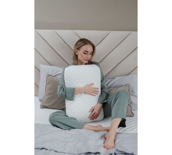 Анатомическая подушка Асветида 40x60 Silver с эффектом памяти "Memory foam"(средней жесткости) П604012С