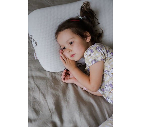 Анатомическая подушка Асветида 40x60 Kids(детская) с эффектом памяти "Memory foam"(мягкая) А406012К