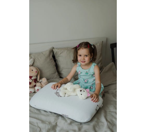 Анатомическая подушка Асветида 40x60 Kids(детская) с эффектом памяти "Memory foam"(мягкая) А406012К