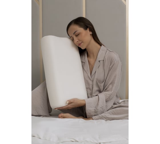 Анатомическая подушка Асветида Comfort Plus 30x50(форма волна) с эффектом памяти "Memory foam"(средней жесткости) П503011А