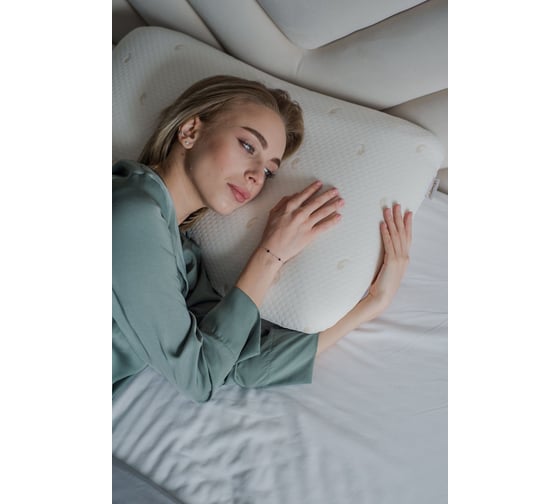 Анатомическая подушка Асветида 40x60 Light с эффектом памяти "Memory foam"(средней жесткости) П604012Л