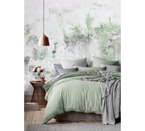 Комплект постельного белья Mona Liza Шалфей евро 50x70 см 2 шт сатин 5206/50