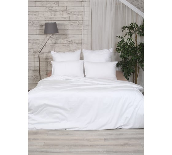 Пододеяльник MONA LIZA 506024/01 200x220, сатин, white 4640033685995