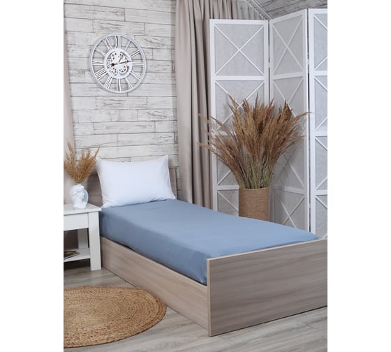 Простынь MONA LIZA 505024/41 215*240, сатин, denim 4670093479876 1