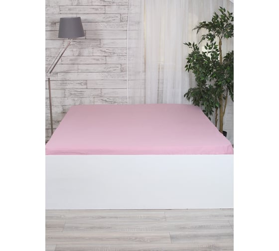 Простынь MONA LIZA 505032/05 на резинке, 140*200*25, сатин, pink 4640033685308 1