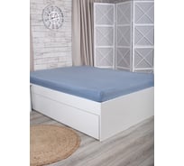 Простынь MONA LIZA 505032/41 на резинке, 140*200*25, сатин, denim 4670093479890