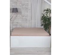 Простынь MONA LIZA 505034/10 на резинке, 180*200*25, сатин, Latte 4640033685704