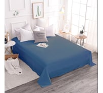 Простынь MONA LIZA 505023/39 180*215, сатин, ocean 4670093476486