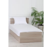 Простынь MONA LIZA 505034/01 на резинке, 180*200*25, сатин, white 4640033685636