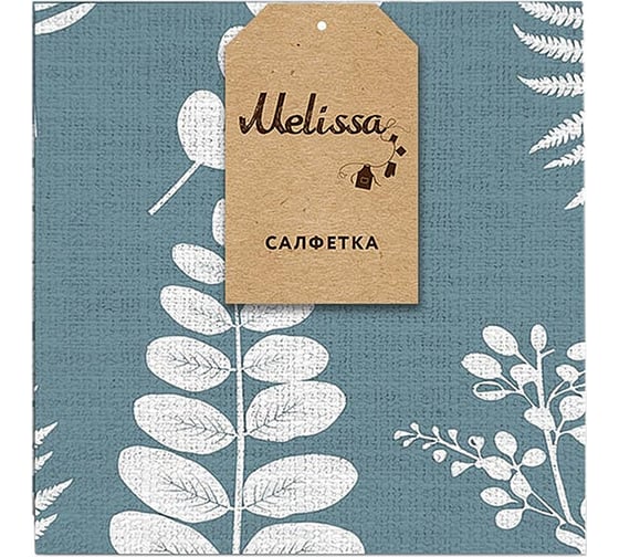 Салфетка MONA LIZA 507006/4 45*45, "Scandi синяя" Мелисса 4630112453966