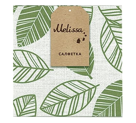 Салфетка MONA LIZA 507006/7 45*45, "Organic листья" Мелисса 4630112454000 1