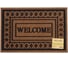 Коврик влаговпитывающий Dekorelle SOFT 008 Welcome, коричневый, размер 45x75 см 1 шт 111018 1