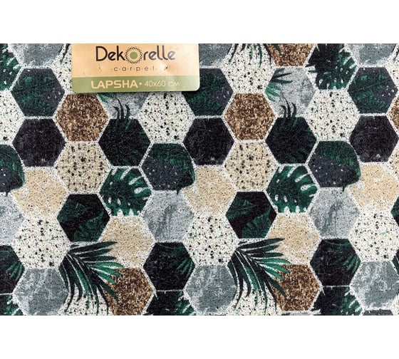 Коврик придверный Dekorelle LAPSHA 001, размер 60x90 см 1 шт 122001 1