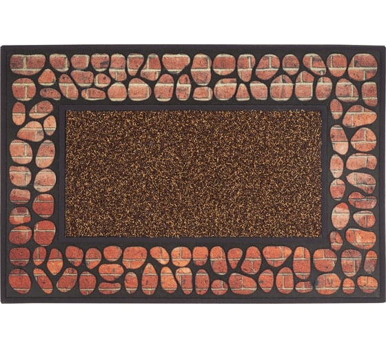 Флокированный коврик dekorelle FLOK G018 искуственная трава, 40x60 см, 1 шт. 110049