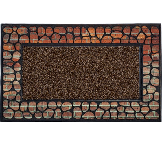 Флокированный коврик dekorelle FLOK G018 искуственная трава, 45x75 см, 1 шт. 111049