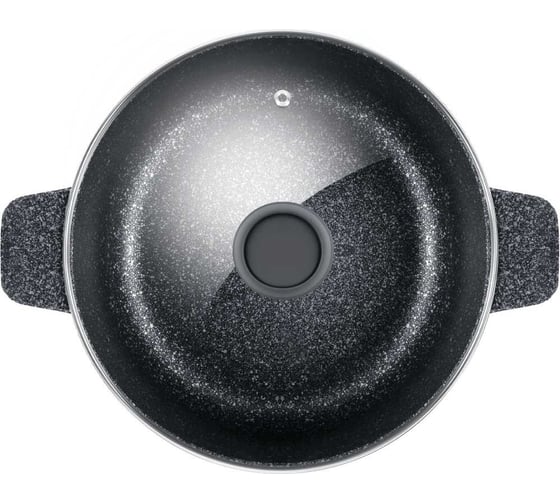 Кастрюля GRETA из литого алюминия со стеклянной крышкой, 24 см, 4 л MAUNFELD MF24GRTT01CR
