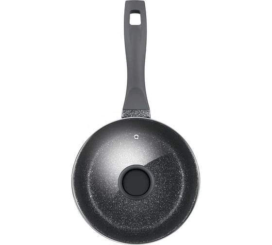 Ковш GRETA из литого алюминия со стеклянной крышкой, 18 см, 1,6 л MAUNFELD MF18GRTT01SP