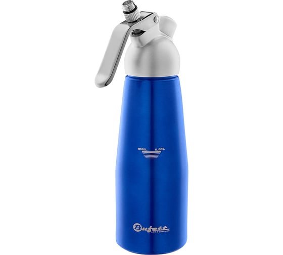 Сифон для сливок Bufett Kulinarische Produkte 0.5 л, синий металлик, 640020