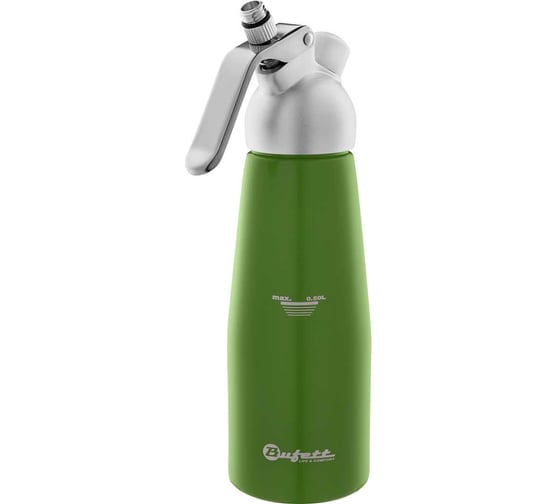 Сифон для сливок Bufett Kulinarische Produkte 0.5 л, зелёный, 640015