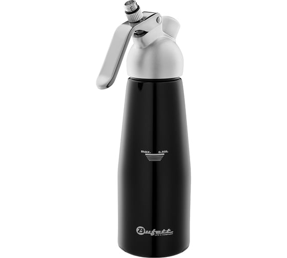 Сифон для сливок Bufett Kulinarische Produkte 0.5 л, чёрный, 640018 1