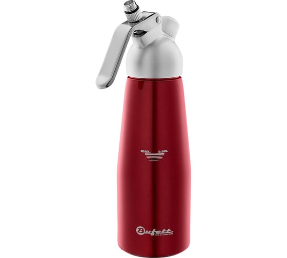 Сифон для сливок Bufett Kulinarische Produkte 0.5 л, красный металлик, 640021