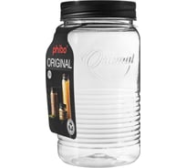 Банка Phibo круглая с эмбоссингом original 1,3л (черный) 440200213