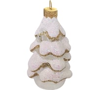 Елочная новогодняя игрушка КОЛОМЕЕВ Елочка 8 см, игрушка из стекла в подарочной упаковке УТ-00002969