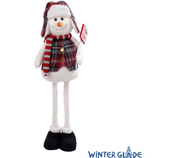 Фигурка Снеговик 90 см на телескопических ногах Winter Glade F4190 1