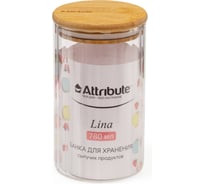 Банка для хранения сыпучих продуктов Attribute LINA 780 мл AJB112