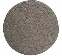 Сервировочная салфетка DOMENIK круглая 38 см серая DMP23