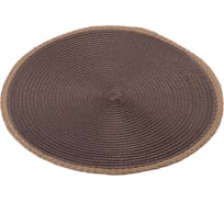 Сервировочная салфетка DOMENIK круглая JUTE 38 см свето-коричневая DMP24