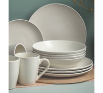 Набор столовый керамический DOMENIK SCANDY MILK на 4 персоны 16 предметов DMS106-ECOM