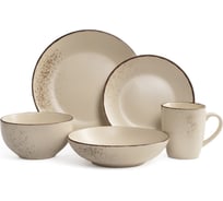 Набор столовый DOMENIK OH SPLASH бежевый на 4 персоны 16 предметов DMS281-ECOM