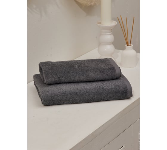 Полотенце махровое TAC COMFORT/70x140/450 г/м2 GRAY, серый 2807-72348