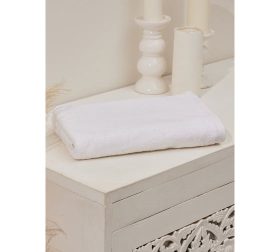 Полотенце махровое TAC COMFORT/70x140/450 г/м2 WHITE, белый 2807-72317 1