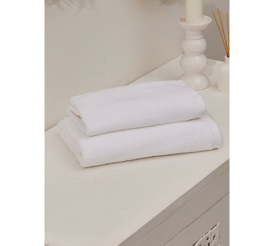 Полотенце махровое TAC COMFORT/70x140/450 г/м2 WHITE, белый 2807-72317
