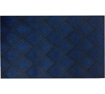 Придверный влаговпитывающий коврик ComeForte жаккард ромб 40x60 Синий HP-3605