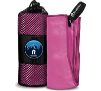 Спортивное охлаждающее полотенце RoadLike Camp 70х140 см, фуксия 345893