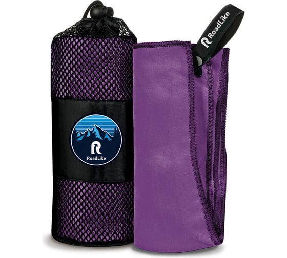 Спортивное охлаждающее полотенце RoadLike Camp 70х140 см, черника 345892