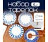 Набор тарелок Homium Japanese Collection, Очарование, глубокие, 4 шт., D20 см, цвет белый/синий 371594-31-34 2