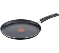 Сковорода блинная TEFAL Easy Plus Э 04237522 круглая 22 см несъемная ручка без крышки черный 91000540 2013287