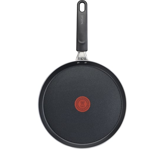Сковорода блинная TEFAL Easy Plus Э 04237522 круглая 22 см несъемная ручка без крышки черный 91000540 2013287