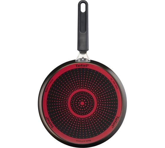 Сковорода блинная TEFAL Easy Plus Э 04237522 круглая 22 см несъемная ручка без крышки черный 91000540 2013287